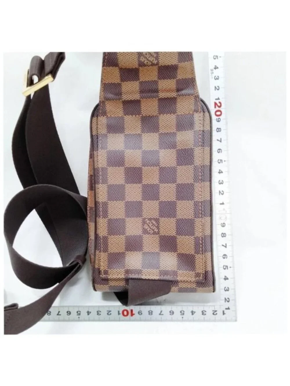 Authentic Louis Vuitton Geronimos Damier Ebene Sling Bag Crossbody Waist Bag LV